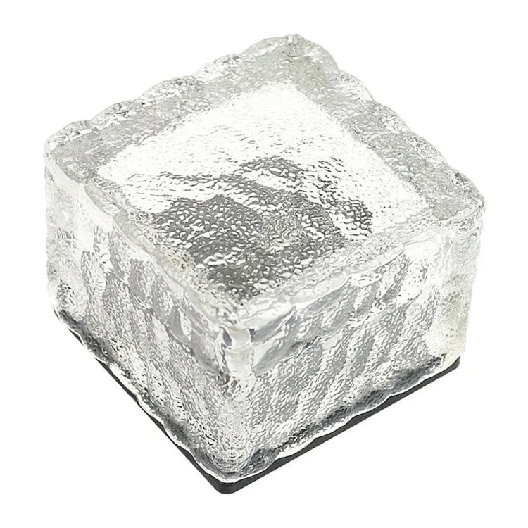 Luz Enterrada LED Solar Quadrada com Vidro Temperado para Exterior, Decoração de Jardim IP55 à Prova de Água, Tamanho: 7 x 7 x 5cm