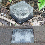 Luz Enterrada LED Solar Quadrada com Vidro Temperado para Exterior, Decoração de Jardim IP55 à Prova de Água, Tamanho: 7 x 7 x 5cm