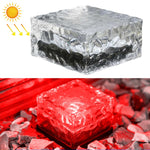 Luz Enterrada LED Solar Quadrada com Vidro Temperado para Exterior, Decoração de Jardim IP55 à Prova de Água, Tamanho: 10 x 10 x 5,2cm