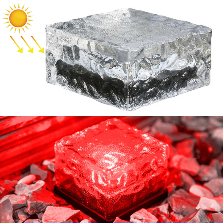 Luz Enterrada LED Solar Quadrada com Vidro Temperado para Exterior, Decoração de Jardim IP55 à Prova de Água, Tamanho: 10 x 10 x 5,2cm