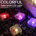Luz Enterrada LED Solar Quadrada com Vidro Temperado para Exterior, Decoração de Jardim IP55 à Prova de Água, Tamanho: 10 x 10 x 5,2cm