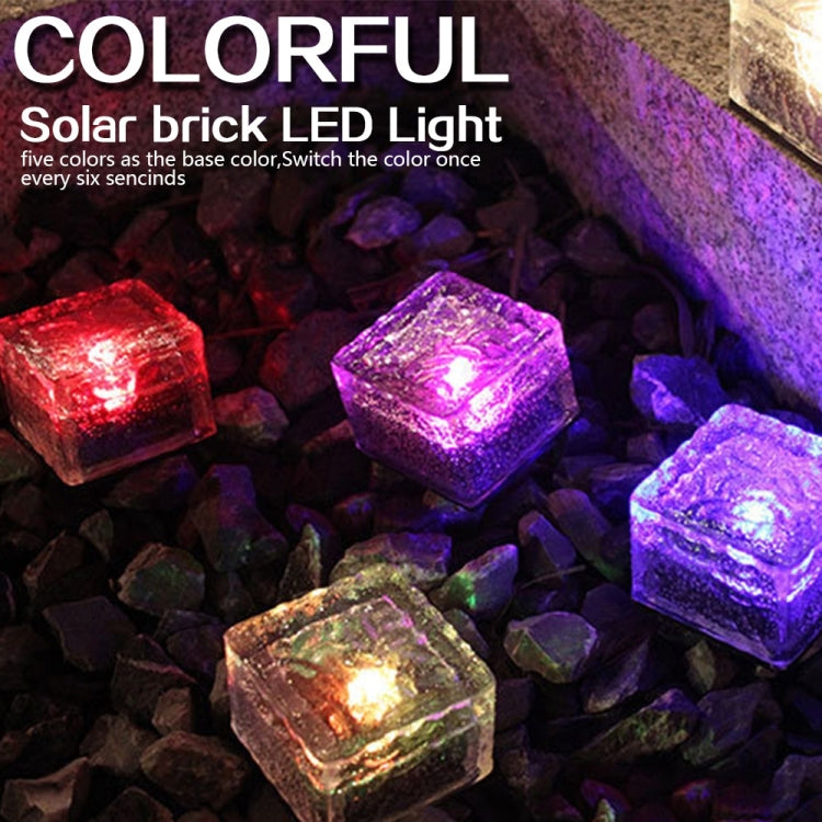 Luz Enterrada LED Solar Quadrada com Vidro Temperado para Exterior, Decoração de Jardim IP55 à Prova de Água, Tamanho: 10 x 10 x 5,2cm