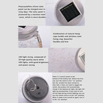 Lâmpada Pendente de Garrafa de Vidro com Energia Solar IP55 à Prova de Água para Decoração de Jardim Exterior, Luz Branca Quente