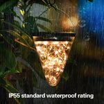 Lâmpada Pendente Cónica de Luz Estelar com Energia Solar IP55 à Prova de Água para Decoração de Jardim Exterior