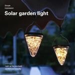 Lâmpada Pendente Cónica de Luz Estelar com Energia Solar IP55 à Prova de Água para Decoração de Jardim Exterior