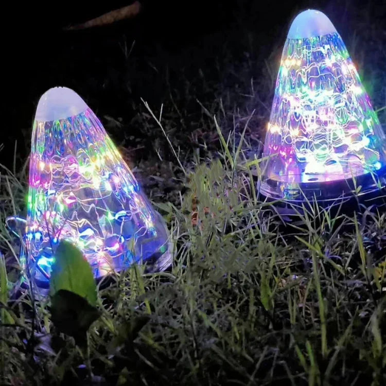 Lâmpada Pendente Cónica de Luz Estelar com Energia Solar IP55 à Prova de Água para Decoração de Jardim Exterior