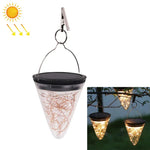 Lâmpada Pendente Cónica de Luz Estelar com Energia Solar IP55 à Prova de Água para Decoração de Jardim Exterior
