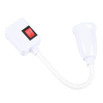 E27 Bulb Holder Flexible Extension Converter with Switch, US Plug, AU Plug, UK Plug, US Plug