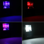 Luzes de Aviso Piscantes Portáteis com 24 LEDs SMD5730 2400LM 6000-6500K Vermelho e Azul com Suporte, 30W/2400LM 6000-6500K