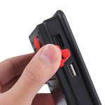 Luzes de Aviso Piscantes Portáteis com 24 LEDs SMD5730 2400LM 6000-6500K Vermelho e Azul com Suporte, 30W/2400LM 6000-6500K