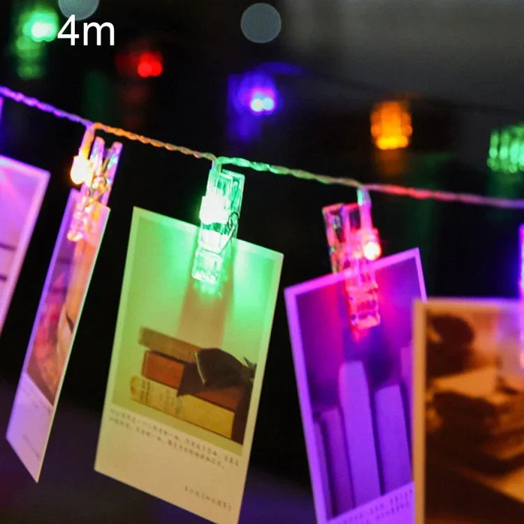 Luz Decorativa com 40 LEDs e Caixa para 3 Pilhas AA, Correntes para Pendurar em Casa, DIY Festa, Casamento, Decoração de Natal, 4m