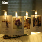 80 LEDs, 3 pilhas AA, caixa, corrente de luz decorativa para casa, pendurar quadros, festa DIY, casamento, decoração de Natal, 10m