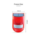 Luz de Alarme Sonoro Solar IP65 à Prova de Água com 110 dB para Alarme Anti-intrusão