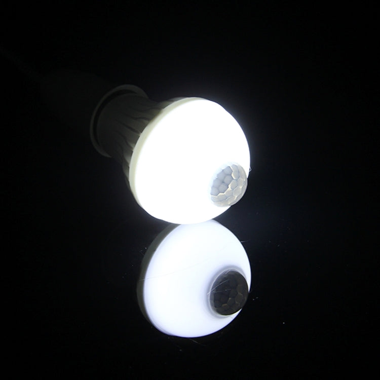 Distância do Sensor: 4-6m, AC 85-265V, E27 9W Luz Branca, E27 9W Luz Branca Quente