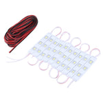 30 LEDs 5630 Módulos LED SMD Luz Branca Impermeável Luz Decorativa, Comprimento do Cabo 5M, CC 12V, 30 LEDs 5630 SMD