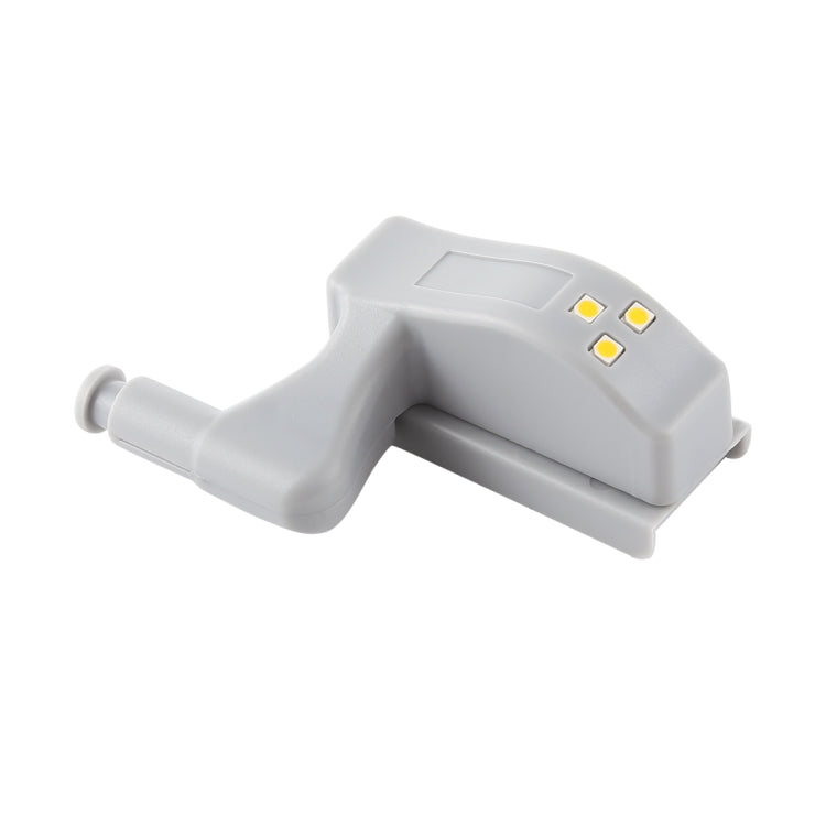 Lâmpada Sensor LED de Dobradiça Interna Universal 0.3W para Armário com 3 LEDs Luz Noturna Auto Ligar/Desligar, 1 Peça Luz Branca, 1 Peça Luz Branca Quente
