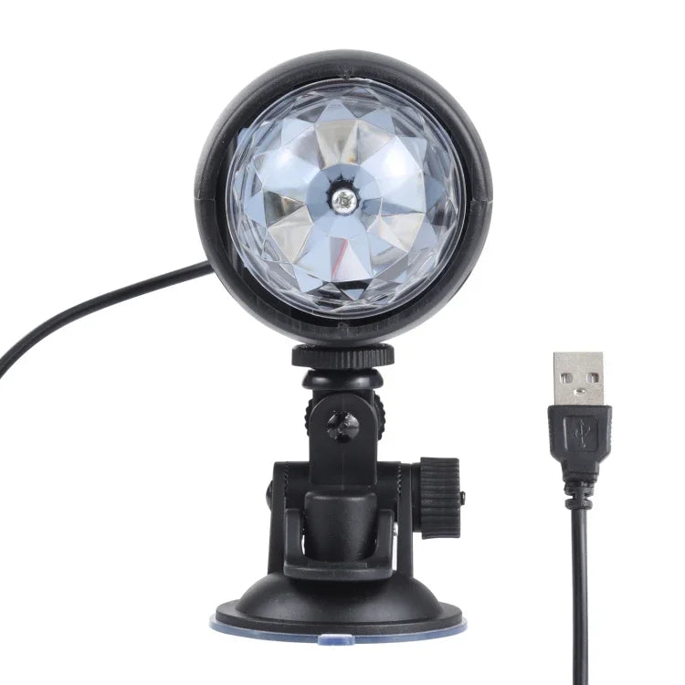 Lâmpada LED de Palco Rotativa Colorida USB 3W