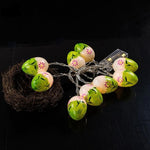 10 lâmpadas LED decorativas em forma de ovos de Páscoa fofos, lâmpadas decorativas para feriados