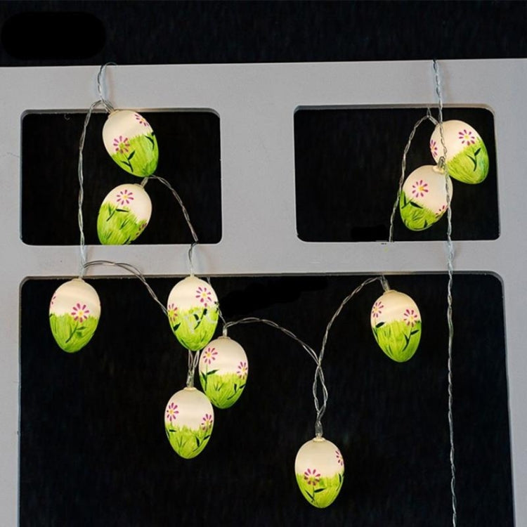 10 lâmpadas LED decorativas em forma de ovos de Páscoa fofos, lâmpadas decorativas para feriados