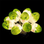 10 lâmpadas LED decorativas em forma de ovos de Páscoa fofos, lâmpadas decorativas para feriados
