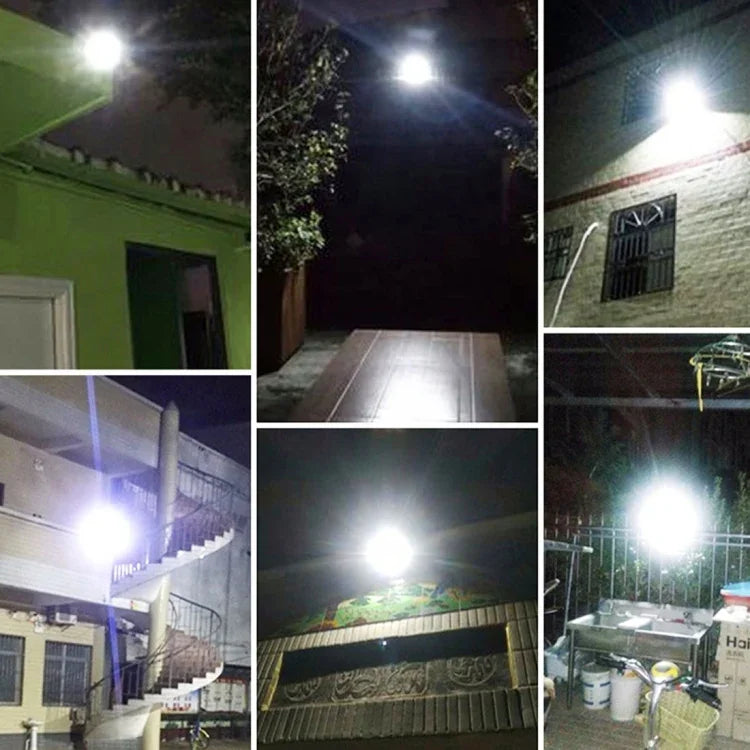 Projetor Solar 10W 100 LEDs IP67 à Prova de Água com Controlo Remoto, 10W