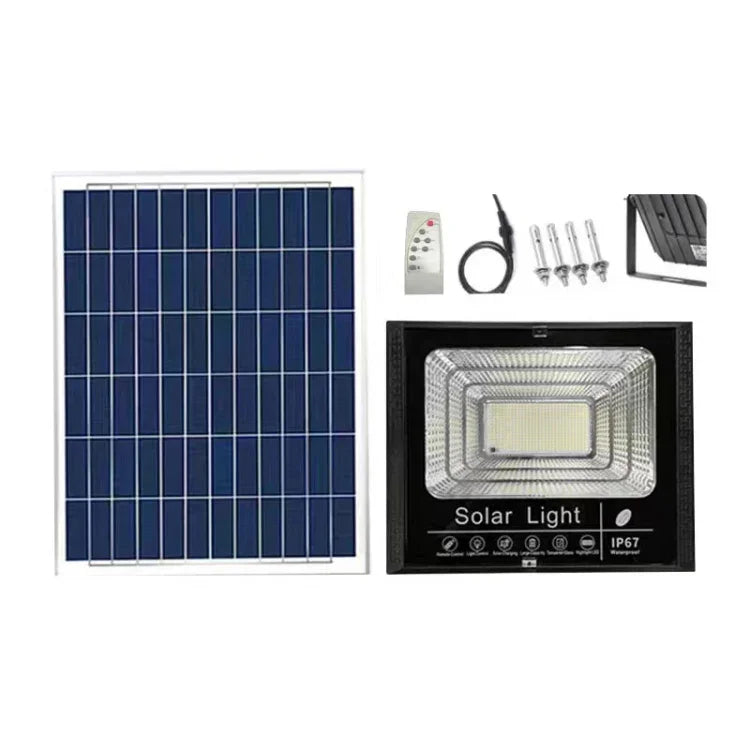 Projetor Solar 30W 170 LEDs IP67 à Prova de Água com Controlo Remoto, 30W
