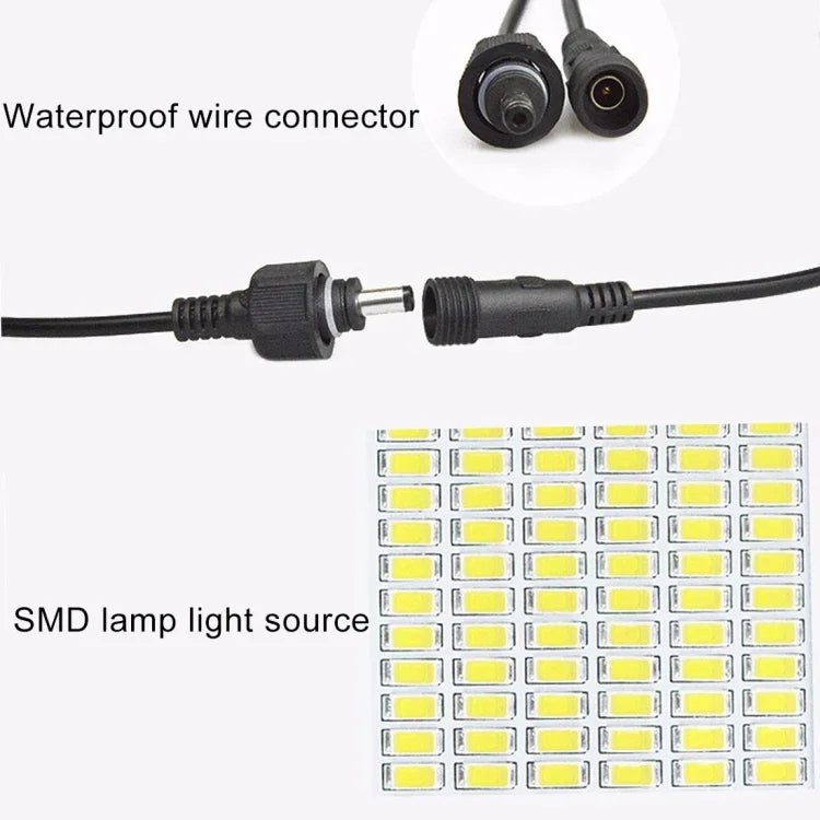 Projetor Solar 30W 170 LEDs IP67 à Prova de Água com Controlo Remoto, 30W