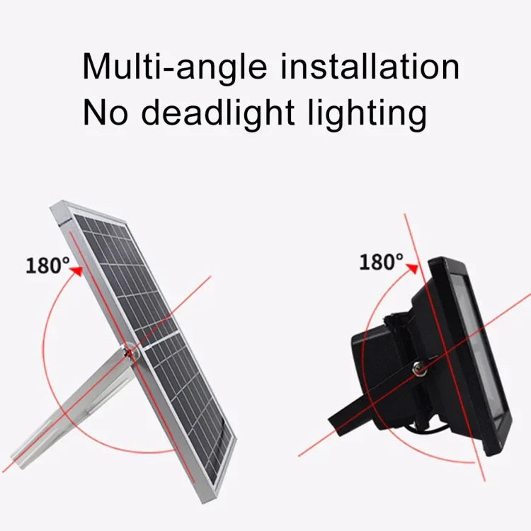 Projetor Solar 30W 170 LEDs IP67 à Prova de Água com Controlo Remoto, 30W