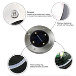 Lâmpada Subterrânea SMD 5050 para Caminho Exterior, Jardim e Decking LED, 4 LEDs Luz Branca, 4 LEDs Luz Branca Quente