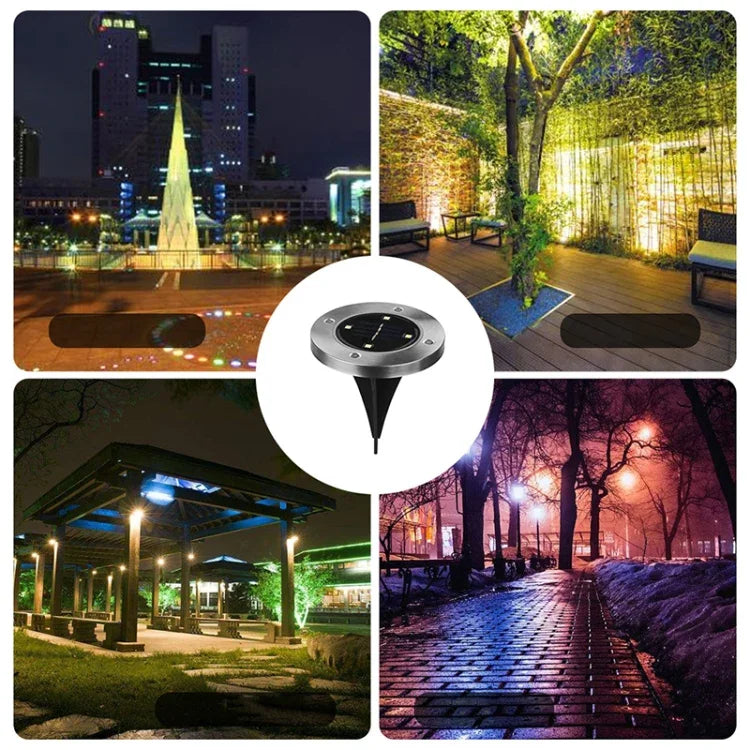 Lâmpada Subterrânea SMD 5050 para Caminho Exterior, Jardim e Decking LED, 4 LEDs Luz Branca, 4 LEDs Luz Branca Quente