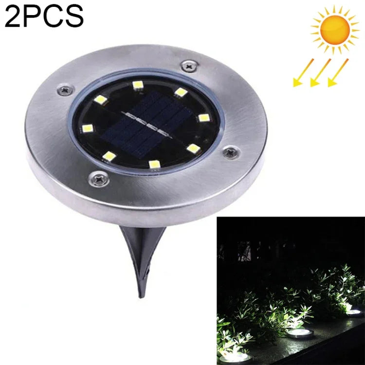 Lâmpada Subterrânea SMD 5050 para Caminho Exterior, Jardim e Decking LED, 8 LEDs Luz Branca, 8 LEDs Luz Branca Quente