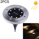 Lâmpada Subterrânea SMD 5050 para Caminho Exterior, Jardim e Decking LED, 8 LEDs Luz Branca, 8 LEDs Luz Branca Quente