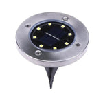 Lâmpada Subterrânea SMD 5050 para Caminho Exterior, Jardim e Decking LED, 8 LEDs Luz Branca, 8 LEDs Luz Branca Quente