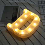 Luz de Feriado LED Quente Branca Alimentada a Pilhas Secas, A, N, B, O, C, P, D, Q, E, R, F, G, T, U, V, I, W, J, K, X, L, M, Z