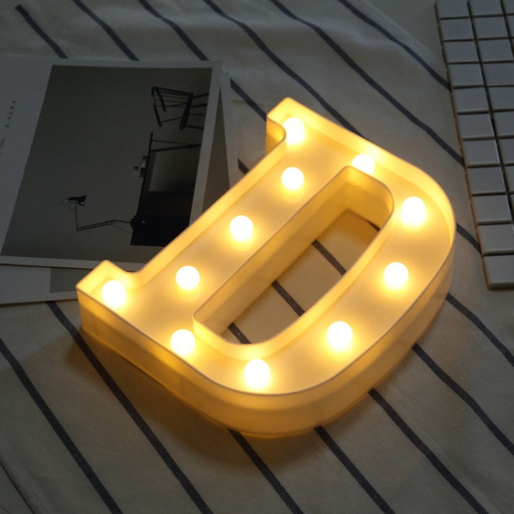 Luz de Feriado LED Quente Branca Alimentada a Pilhas Secas, A, N, B, O, C, P, D, Q, E, R, F, G, T, U, V, I, W, J, K, X, L, M, Z
