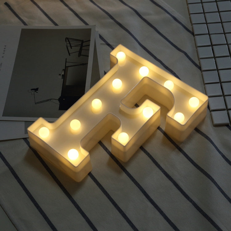 Luz de Feriado LED Quente Branca Alimentada a Pilhas Secas, A, N, B, O, C, P, D, Q, E, R, F, G, T, U, V, I, W, J, K, X, L, M, Z