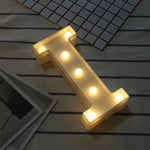 Luz de Feriado LED Quente Branca Alimentada a Pilhas Secas, A, N, B, O, C, P, D, Q, E, R, F, G, T, U, V, I, W, J, K, X, L, M, Z
