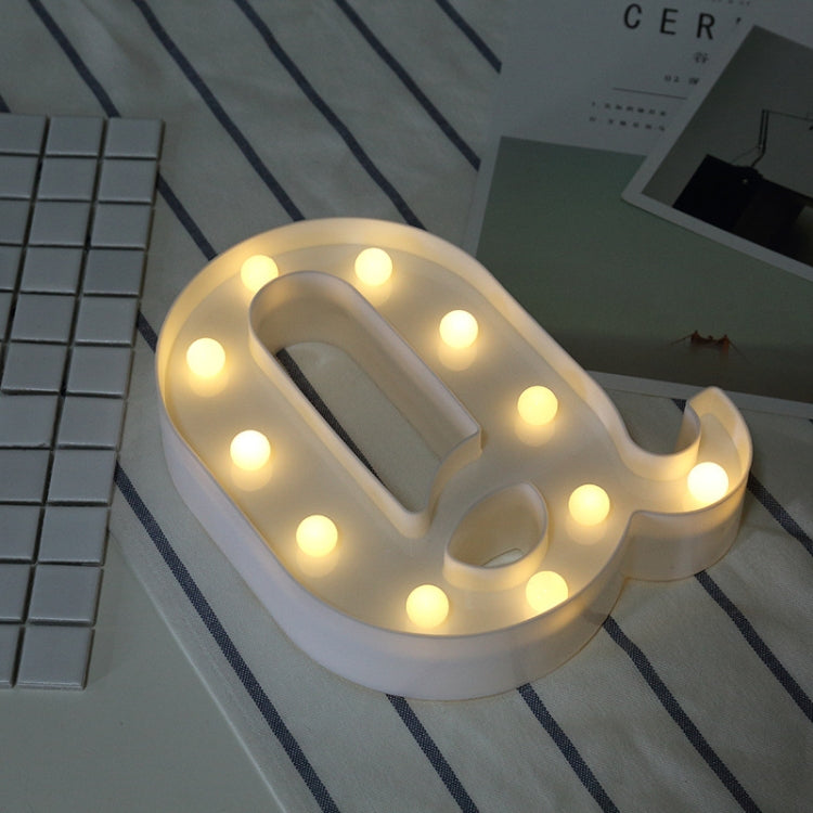 Luz de Feriado LED Quente Branca Alimentada a Pilhas Secas, A, N, B, O, C, P, D, Q, E, R, F, G, T, U, V, I, W, J, K, X, L, M, Z