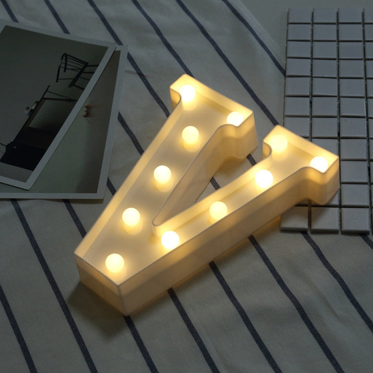 Luz de Feriado LED Quente Branca Alimentada a Pilhas Secas, A, N, B, O, C, P, D, Q, E, R, F, G, T, U, V, I, W, J, K, X, L, M, Z