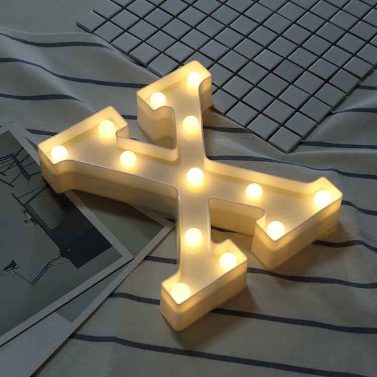 Luz de Feriado LED Quente Branca Alimentada a Pilhas Secas, A, N, B, O, C, P, D, Q, E, R, F, G, T, U, V, I, W, J, K, X, L, M, Z