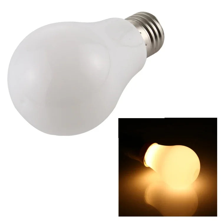 Lâmpada LED de Economia de Energia 7W 500LM E27 2835 28LEDs Sem Piscar, Cor da Luz: Branco Quente, AC 85-265V, 7W