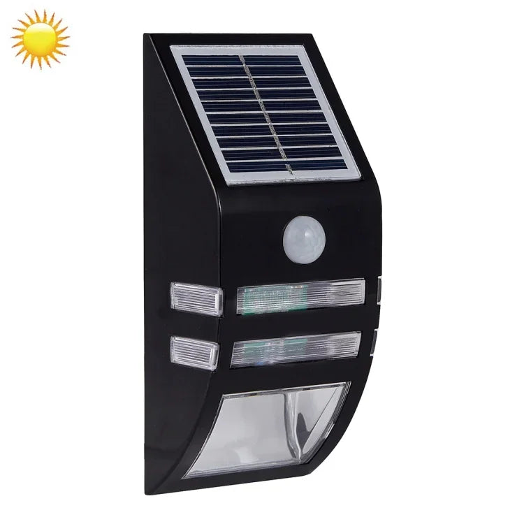 Luz de Parede Exterior 80 LM 6000-6500K com Painel Solar 5V 0,5W, Luz Branca 0,2W