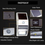 Luz de Parede Exterior 80 LM 6000-6500K com Painel Solar 5V 0,5W, Luz Branca 0,2W