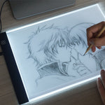 Caixa de Luz de Traçado Artística LED USB Portátil Ultra-fina Tamanho A4 com Controlo de Brilho para Artistas Desenho, Esboço, Animação e Visualização de Raios X, Controlo de Brilho Sem Carregador