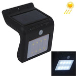 Luz de Parede com Sensor de Movimento Solar de 8 LEDs com Painel Solar, 8 LEDs Luz Branca