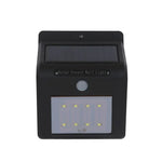 Luz de Parede com Sensor de Movimento Solar de 8 LEDs com Painel Solar, 8 LEDs Luz Branca