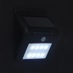 Luz de Parede com Sensor de Movimento Solar de 8 LEDs com Painel Solar, 8 LEDs Luz Branca