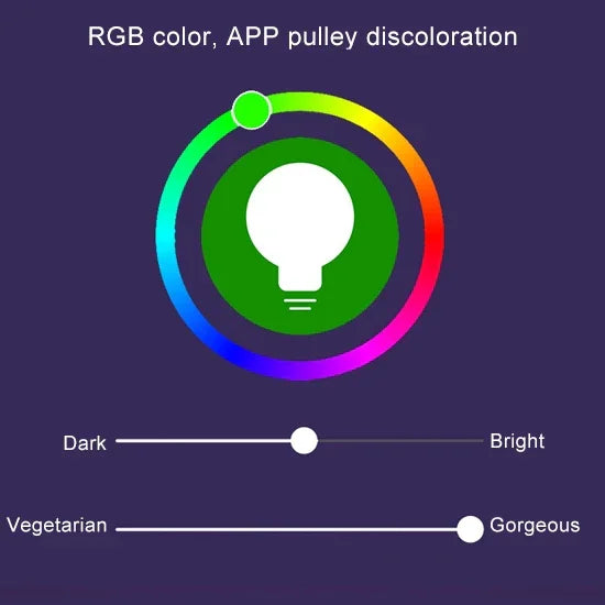 14 LEDs 3000K+RGB 1050 LM compatível com Alexa e Google Home, AC 230V
