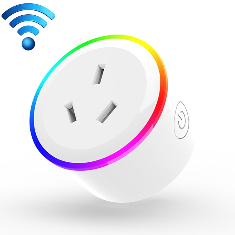 Tomada inteligente WiFi com controlo remoto para luz de cena RGB 10A, compatível com Alexa, Google Home e IFTTT, AC 100-240V, ficha AU, XS-A17