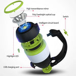 Lâmpada de Camping LED Portátil L001 5W com Carregamento USB e Função Power Bank (Verde), LED6908, LED6908L, LED6908R